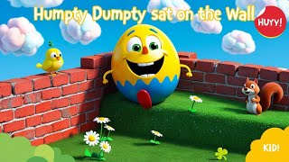 🎶 Humpty Dumpty Sat on the Wall 🧱  Classic Nursery Rhyme for Kids 🎉  Fun Cartoon in English [upl. by Daphna931]