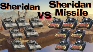 WOT Blitz 7x Sheridan Missile vs 7x Sheridans [upl. by Fair]