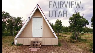 FAIRVIEW UTAH  Aframe cabin  hike walk fish ATV ride explore  Pekbnb [upl. by Lamonica]