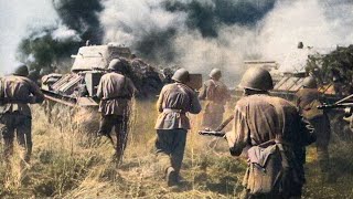 WW2 Battle Of Kursk Intense Footage [upl. by Nnalatsyrc]