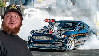 I Took My 2000HP Mustang to a Burnout Contest [upl. by Nohshan]