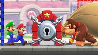 Mario vs Donkey Kong Switch – 2 Player CoOp Walkthrough Part 01 100 4K [upl. by Tenn]