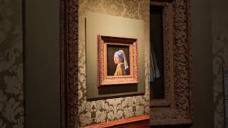 The famous girl 👧 with a Pearl Earring at the Mauritshuis museum the hague netherlands holland [upl. by Larrad]