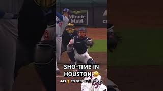 Ohtani with a solo missile mlbb mlb baseball homerun shorts sports highlights showtime [upl. by Akimahc]