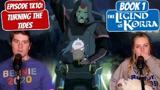 LIN GOES ALL OUT  Legend of Korra Reaction  Episode 10 quotTurning the Tidesquot [upl. by Jacy]