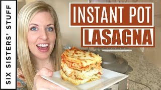 How to Make Instant Pot Lasagna for BEGINNERS [upl. by Gish]