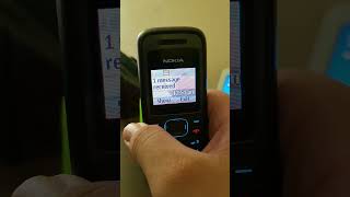 Nokia 1208 incoming message [upl. by Lenneuq]