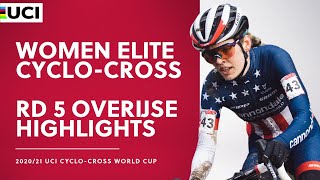 Round 5  Women Elite Highlights  202021 UCI Cyclocross World Cup  Overijse [upl. by Bernstein]