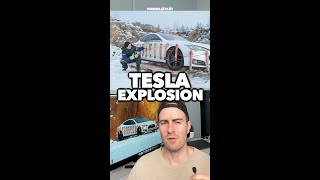 Tesla Model S owner blows up his car [upl. by Hajile]