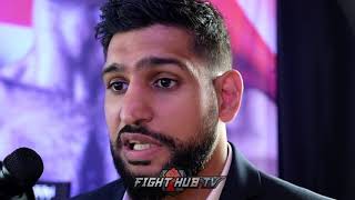 AMIR KHAN DISSES KELL BROOK HARD quotHE USES ME TO PROMOTE HIS NAMEquot [upl. by Rafaelof936]