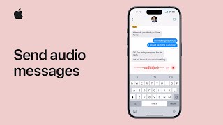 How to send audio messages on iPhone and iPad  Apple Support [upl. by Yentruoc154]