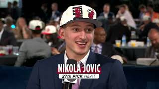 Nikola Jovic wants to meet Nikola Jokic 😂  2022 NBA Draft [upl. by Eelyr]