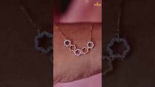 ₹46900 STARTING DIAMOND NECKLACE 💕 NAKSHATHRA KERALA ✨ [upl. by Aletsirc]