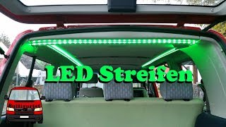 LED Streifen in den Bulli einbauen  VW T4 Umbau zum Camper 08 [upl. by Enomas704]