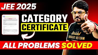 🚨 JEE Mains 2025 Category Certificate  All Questions Answered  Harsh Sir [upl. by Karab]