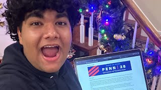 Early Decision Acceptance Reaction for UPenn Wharton  class of 2028 [upl. by Rahr]