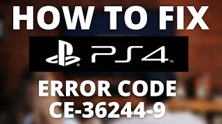 How To Fix PS4 Error Code CE362449 [upl. by Maude82]