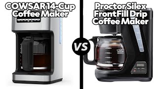 COWSAR 14Cup Coffee Maker vs Proctor Silex FrontFill Drip Coffee MakerWhich One Is Better [upl. by Viking684]