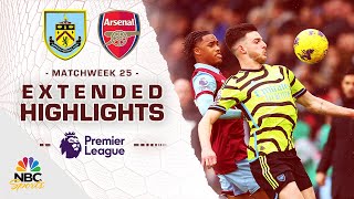 Burnley v Arsenal  PREMIER LEAGUE HIGHLIGHTS  2172024  NBC Sports [upl. by Ddal]