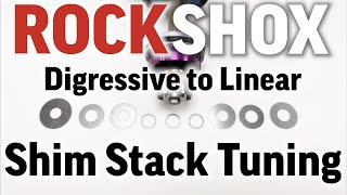 Rockshox Deluxe Compression Shim Stack Tuning change from digressive to linear  guide for beginners [upl. by Annasor]