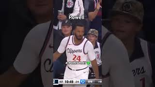 norman powell 3point plis a foul nba basketball [upl. by Ainsworth]