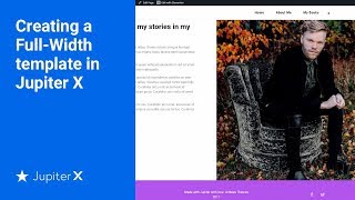 Creating a FullWidth template in Jupiter X [upl. by Wesa]