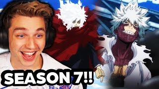 MHA IS SO BACK  Season 7 Trailer REACTION [upl. by Nottarts]