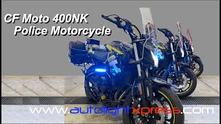 CF Moto 400NK Police Motorcycle [upl. by Otanutrof]