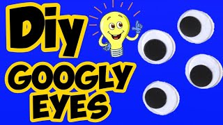 Diy Googly Eyes  How to make googly eyes at home homemade googly eyesart and craftlockdown craft [upl. by Jaehne101]