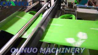 Super Fast Non Woven Bag Making Machine with Loop Handle [upl. by Aekin]