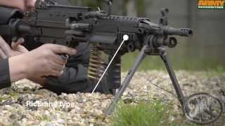 FN Minimi Mk3 FN Herstal 556mm 762mm light machine gun Milipol 2013 internal state security exhibi [upl. by Aihpos364]