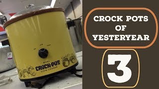 Thrifting  CROCK POTS of YESTERYEAR 3  Vintage Finds [upl. by Anayd]