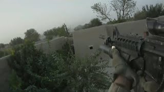 Soldier Goes Cyclic On M203 Grenade Launcher  Fires 25 Grenades At Taliban Position [upl. by Llecrad633]