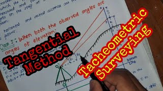 Tacheometric Surveying  Tangential Method  Engineering Surveying [upl. by Jutta]