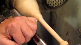 Wood Turning an Egg Flipper really fast [upl. by Annam]