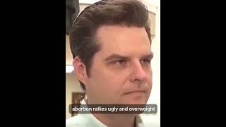 Your new Attorney General Matt Gaetz  “Yes then be offended” [upl. by Townie]