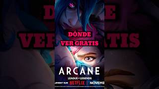 DÓNDE VER GRATIS LA SEGUNDA TEMPORADA DE ARCANE shorts arcane arcane2 arcanejinx short [upl. by Garson]