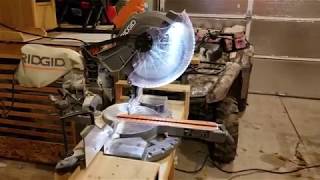 Ridgid 12quot Sliding Compound Miter Saw [upl. by Eikin812]