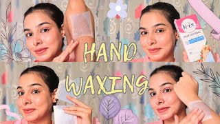 Easy Way To Do Hand Waxing At Home  Nainshimakeover [upl. by Tibbs]