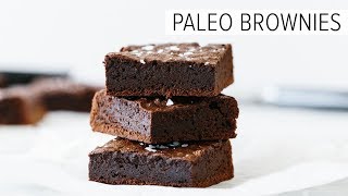 PALEO BROWNIES  fudgy dairyfree amp glutenfree brownies [upl. by Ahsad]