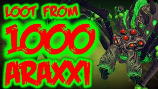 Loot from 1000 Araxxi  DROP RATES  CASHH  MY STREAKS [upl. by Ula]