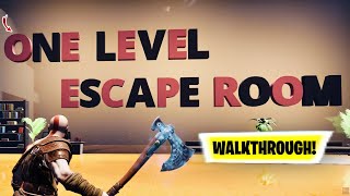 ONE LEVEL ESCAPE ROOM Fortnite Complete Walkthrough  Wishbone Fortnite One Level Escape Room [upl. by Ahsiemac]