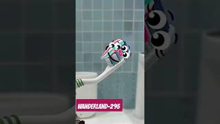 WANDERLAND295 Toothbrush with baby 👶 animation cartoon doodles WANDERLAND295 viralshort [upl. by Azelea]