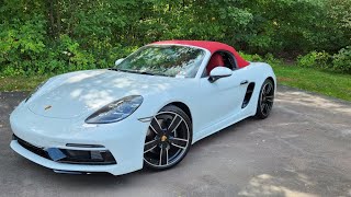 2023 Porsche Boxster GTS 40 Manual POV Test DriveReview [upl. by Novikoff]