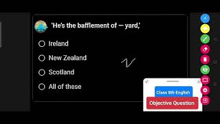 Hes the bafflement of  yard  Class 8th English Question [upl. by Llenahs]