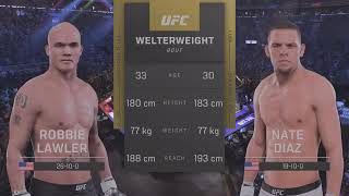 Robbie Lawler vs Nate Diaz [upl. by Anelhtac]