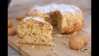 Italian Almond and Amaretti cake Torta Russa and scenic Journey [upl. by Richard]