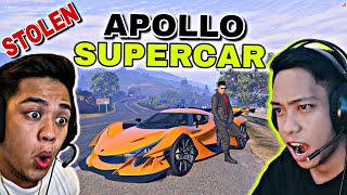 Stealing a quotLAMBOquot and quotAPOLLO SUPERCARquot from VonOrdonaVlogs sa GTA 5 sobrang solid [upl. by Ennaylime]