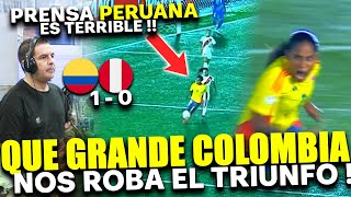 PRENSA PERUANA TRISTE POR EL SUPER JUEGO DE COLOMBIA  ES IMPOSIBLE JUGAR A ESE NIVEL [upl. by Itteb]