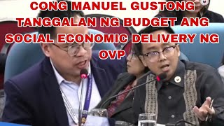 TANGGALAN NG BUDGET CONG RAOUL MANUEL HALATANG MAY GALIT SA OFFICE OF THE VICE PRESIDENT [upl. by Adelaja]